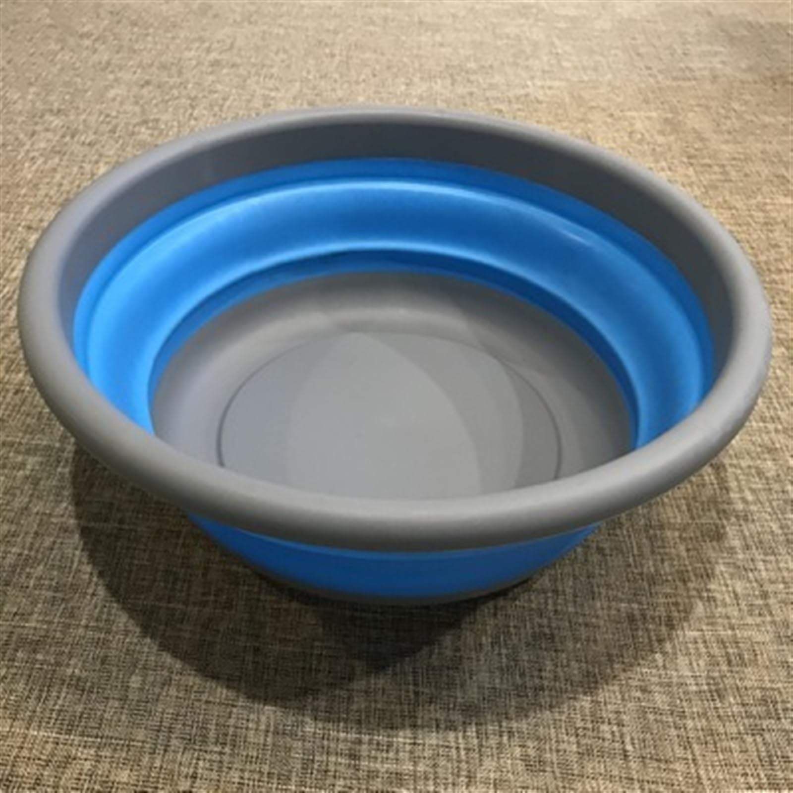 Portable Collapsible Folding Basin for Camping, Fishing, Car Washing - Outdoor Kitchen Tool for Washing Vegetables & Fruits - Compact Travel Sink (Blue) | Perfect for RV Trips, Picnics & Outdoor Adventures
