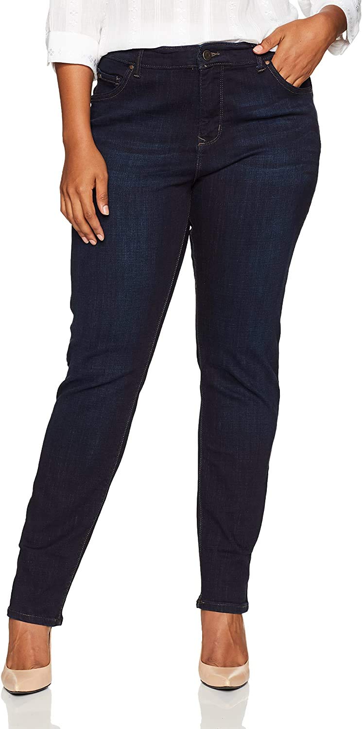 Lee Women's Plus-Size Modern Series Midrise Fit Dream Jean Faith Skinny Jean - Comfortable Stretch Denim Pants for Curvy Women | Perfect for Work, Casual Outings & Everyday Wear
