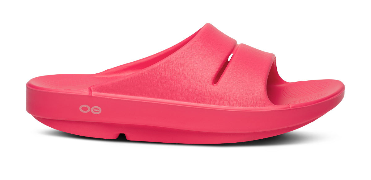 Women's OOahh Comfort Slide Sandals - Neon Berry Color | Lightweight & Cushioned for Beach, Pool, and Casual Wear