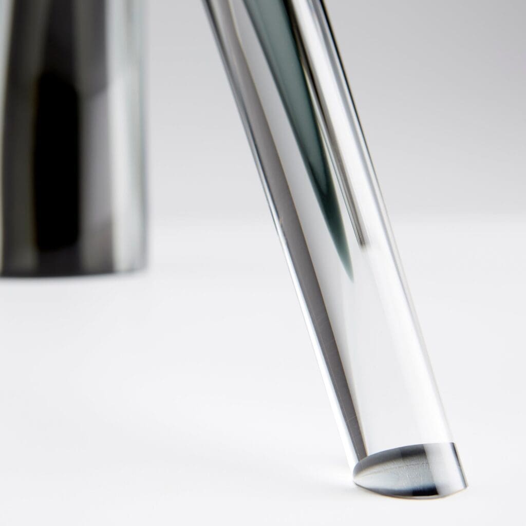 Cyan Design 10896 Vault Sculpture - Small Grey & Clear Glass Decorative Art Piece for Home, Office & Gift Giving