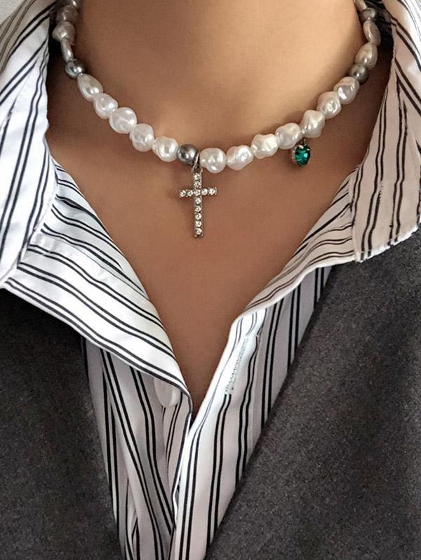 Lovevop Elegant Pearl Necklace for Women - Perfect for Weddings, Parties & Everyday Wear
