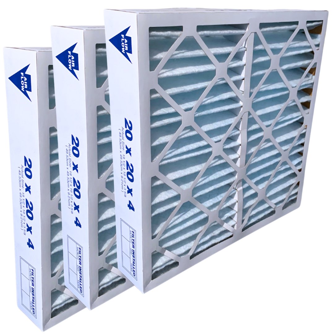 Atomic 20x20x4 MERV 11 Pleated AC Furnace Air Filters - 3 Pack | High Efficiency HVAC Filters for Home & Office Air Purification