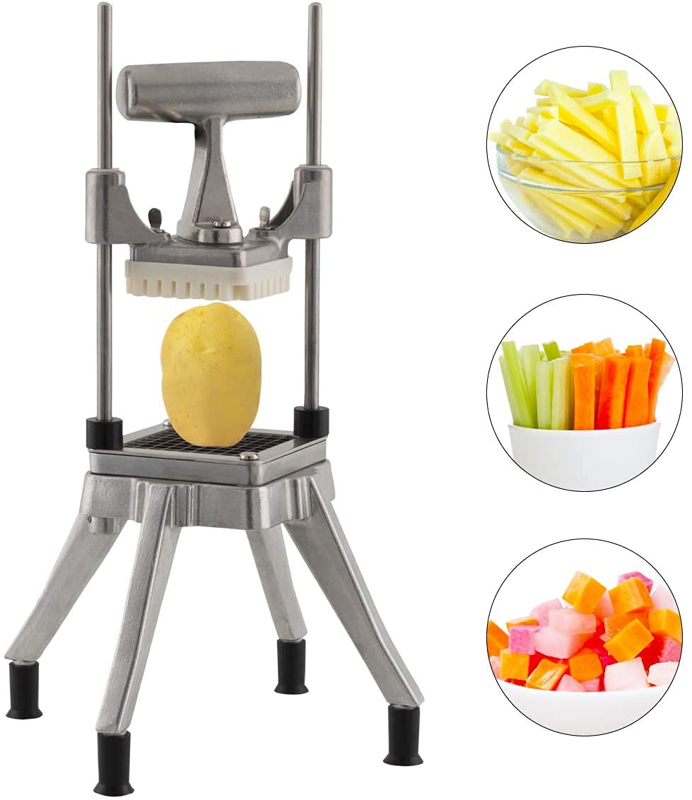 Commercial Vegetable Dicer - 3 Stainless Steel Blades (1/2