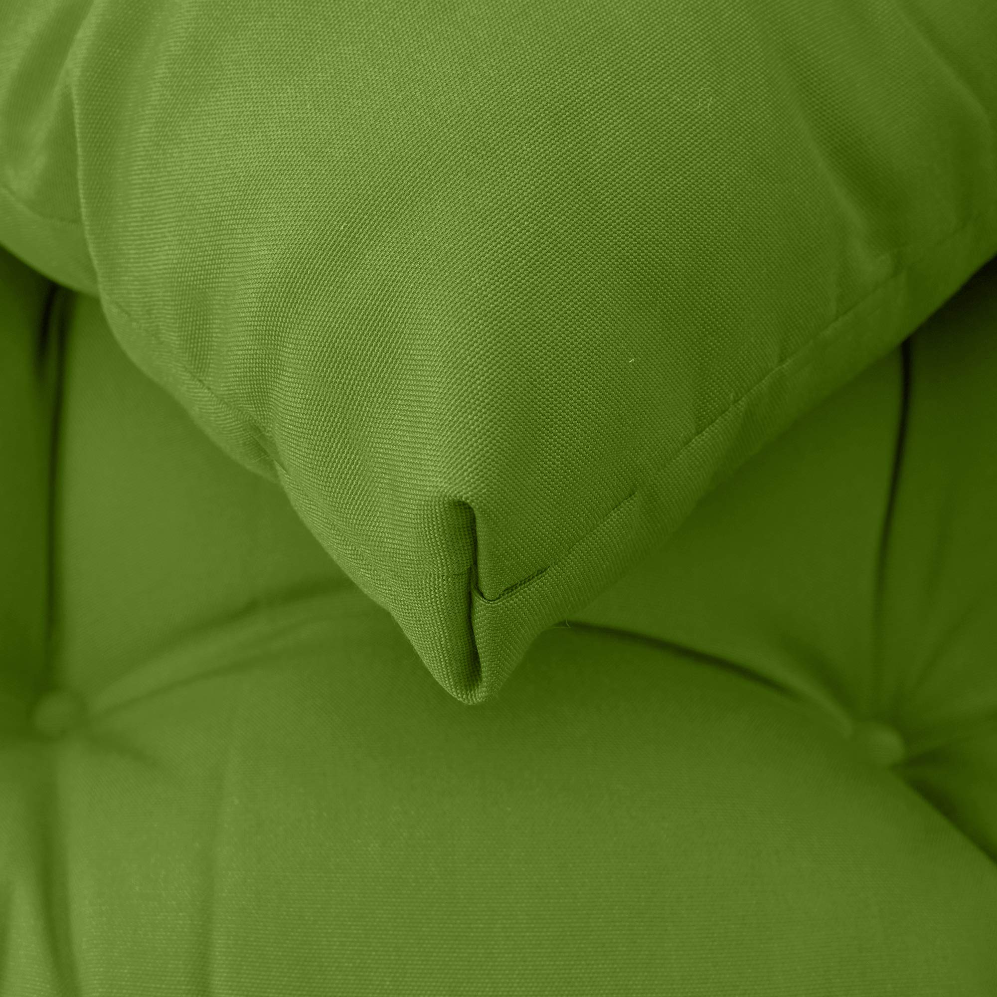 QILLOWAY 19-Inch Square Patio Cushions for Outdoor & Indoor Use - Set of 4, Waterproof & UV Resistant, Comfortable Seat Cushions - Perfect for Garden, Poolside, Deck, and Patio Furniture (Green)