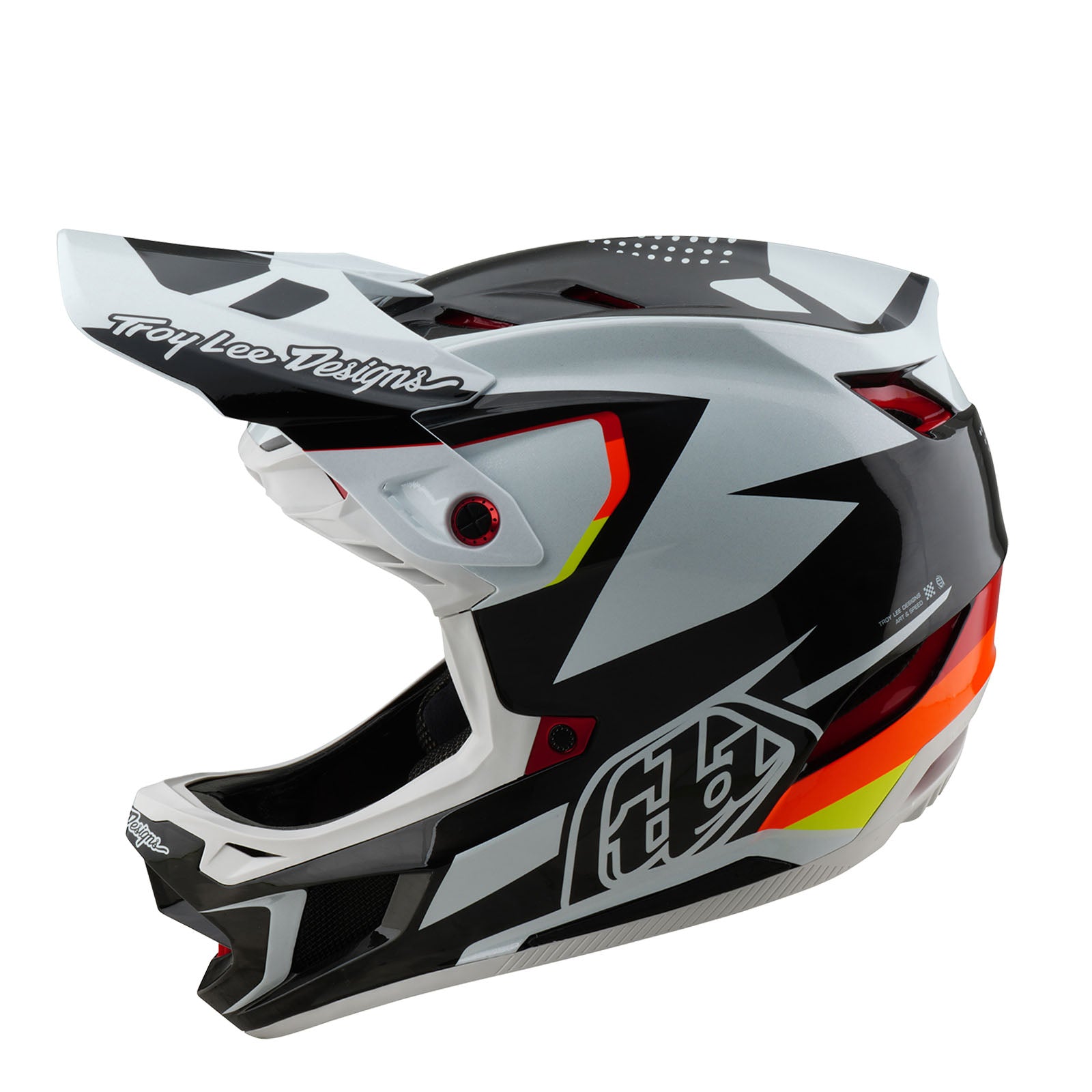 D4 Carbon Fiber Motorcycle Helmet with Optic Black Finish - Lightweight & Durable for Racing, Street Riding & Safety Protection