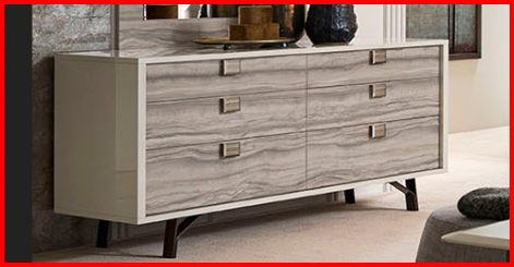 ALF JUPITER BEDROOM COLLECTION - Modern Luxury Bedroom Furniture Set for Master Suite & Guest Room | Complete Bed Frame, Nightstands & Dresser