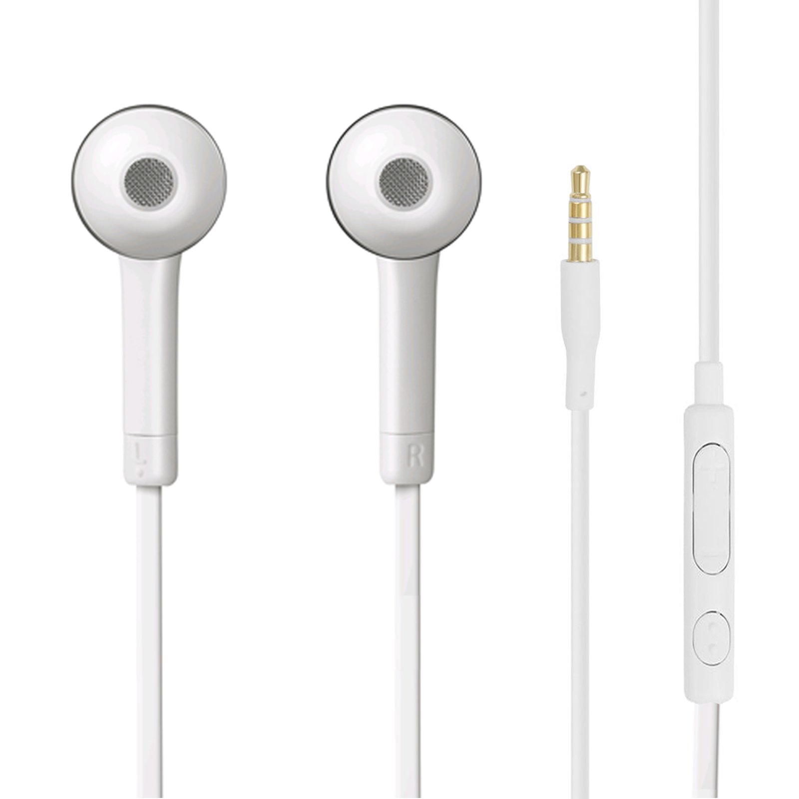 Samsung Galaxy S4 3.5mm Stereo Headset with Volume Control - White (Non-Retail Packaging) - Perfect for Music, Calls & Gaming on Your Smartphone