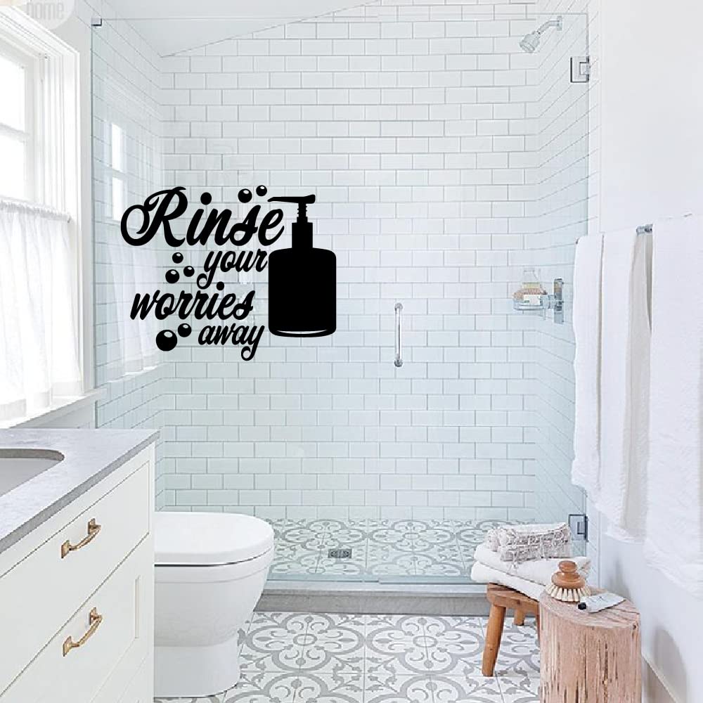 Funny Toilet Paper Bathroom Rules Quote Vinyl Wall Art Sticker - 22x30 Inch Home Decor for Bathroom, Restroom & Comfort Room - Perfect Wall Decal for Ladies & Gentlemen Toilet Design (Great Gift Idea for Housewarming & Apartment Decor)