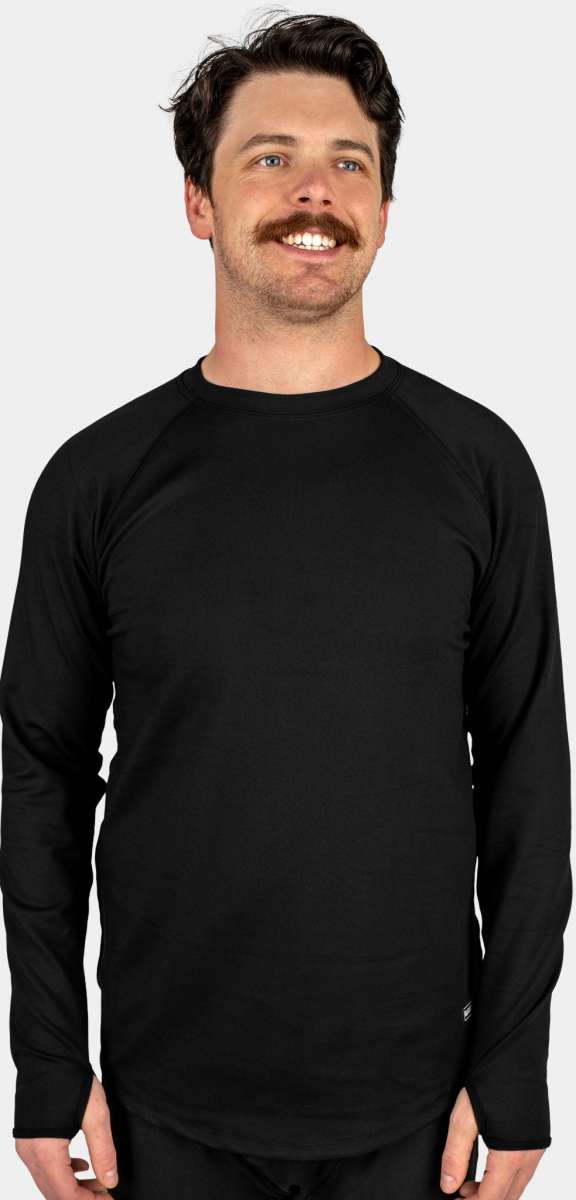 BlackStrap Summit Crew Top Baselayer 2024 - Men's Thermal Underwear for Hiking, Skiing & Outdoor Activities - Moisture Wicking & Odor Resistant Performance Shirt