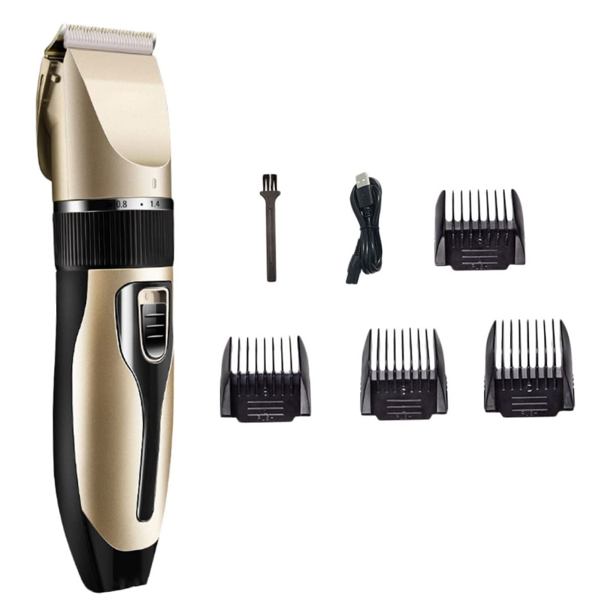 Minkissy Rechargeable Electric Hair Clipper Set - Baby Facial Trimmer, Men's Nose & Beard Shaver, Kids Hair Clippers - Portable Grooming Kit for Home & Travel