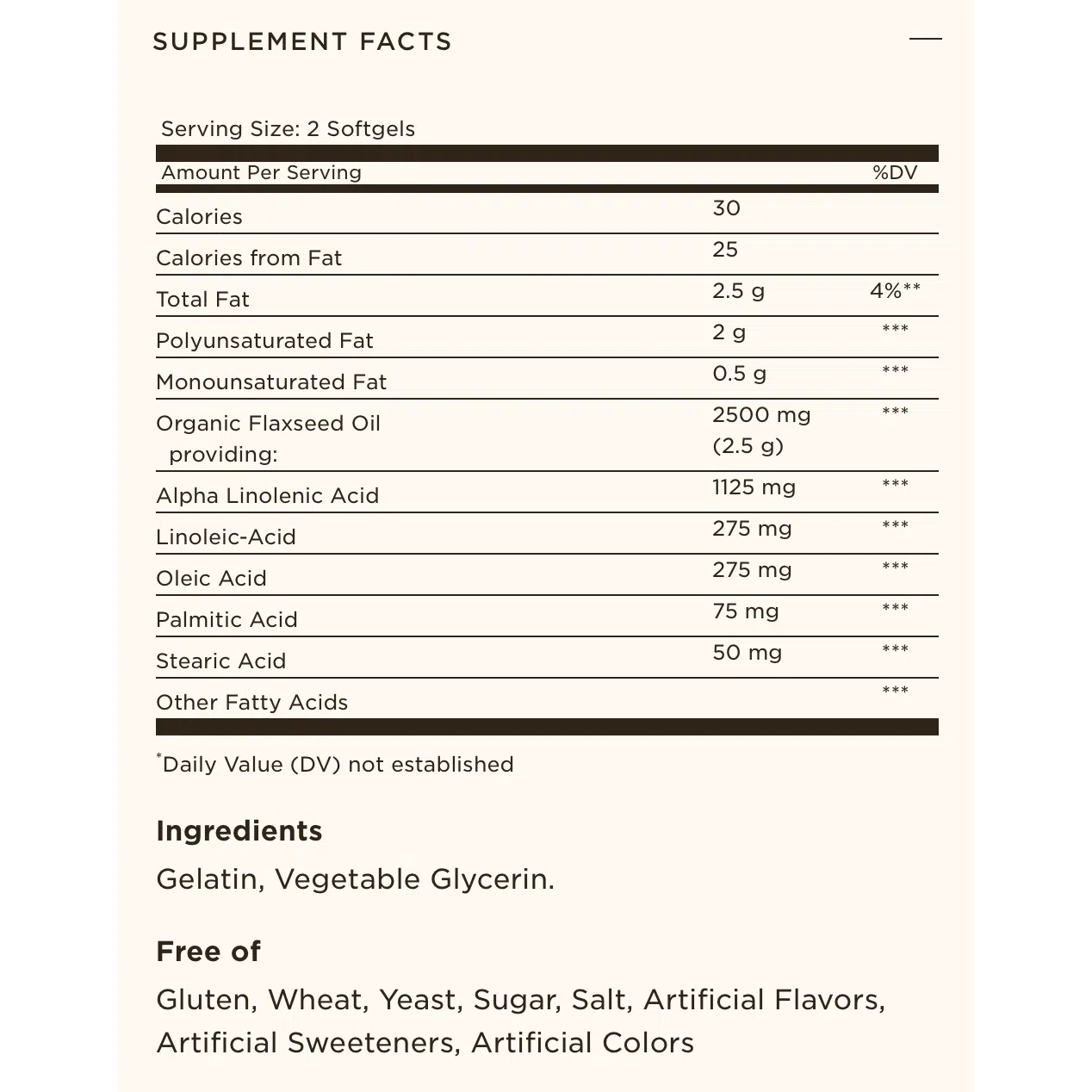 Solgar Flaxseed Oil 1300mg Softgels - High Potency Omega-3 Supplement for Heart & Brain Health - Supports Joint Function & Healthy Skin - 100 Softgels for Daily Wellness Routine