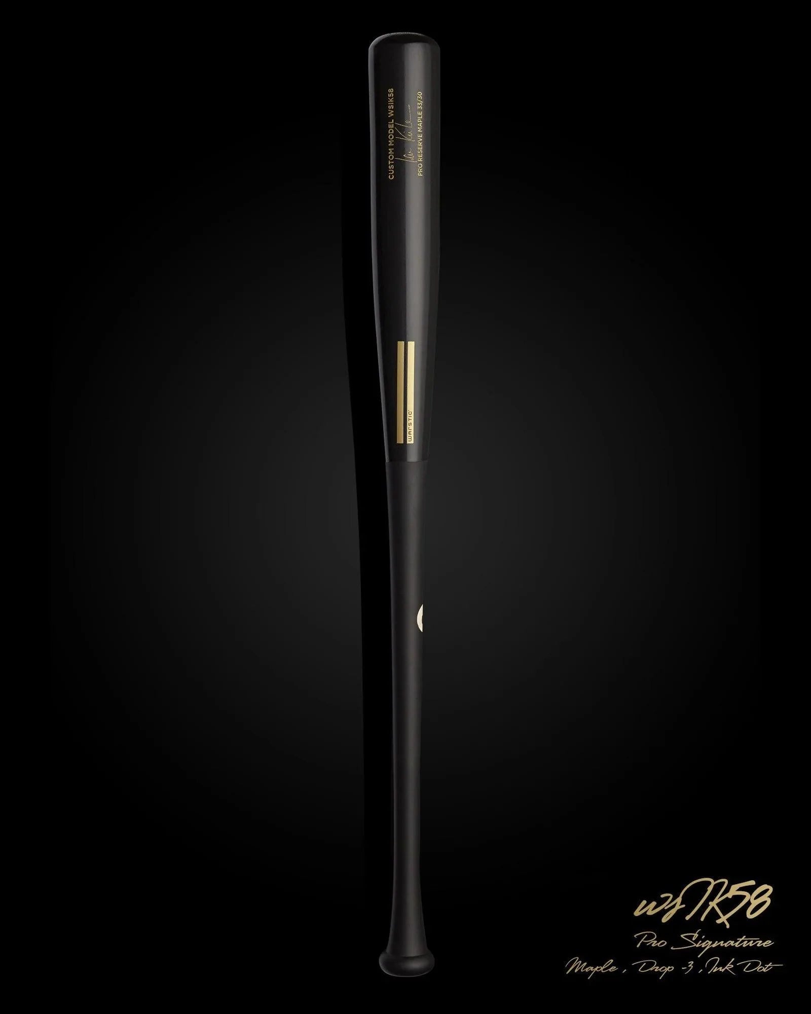 Warstic WSIK58 Ian Kinsler Pro Signature Maple Wood Baseball Bat - Professional Grade for Training & Games - Perfect for Baseball Players & Collectors