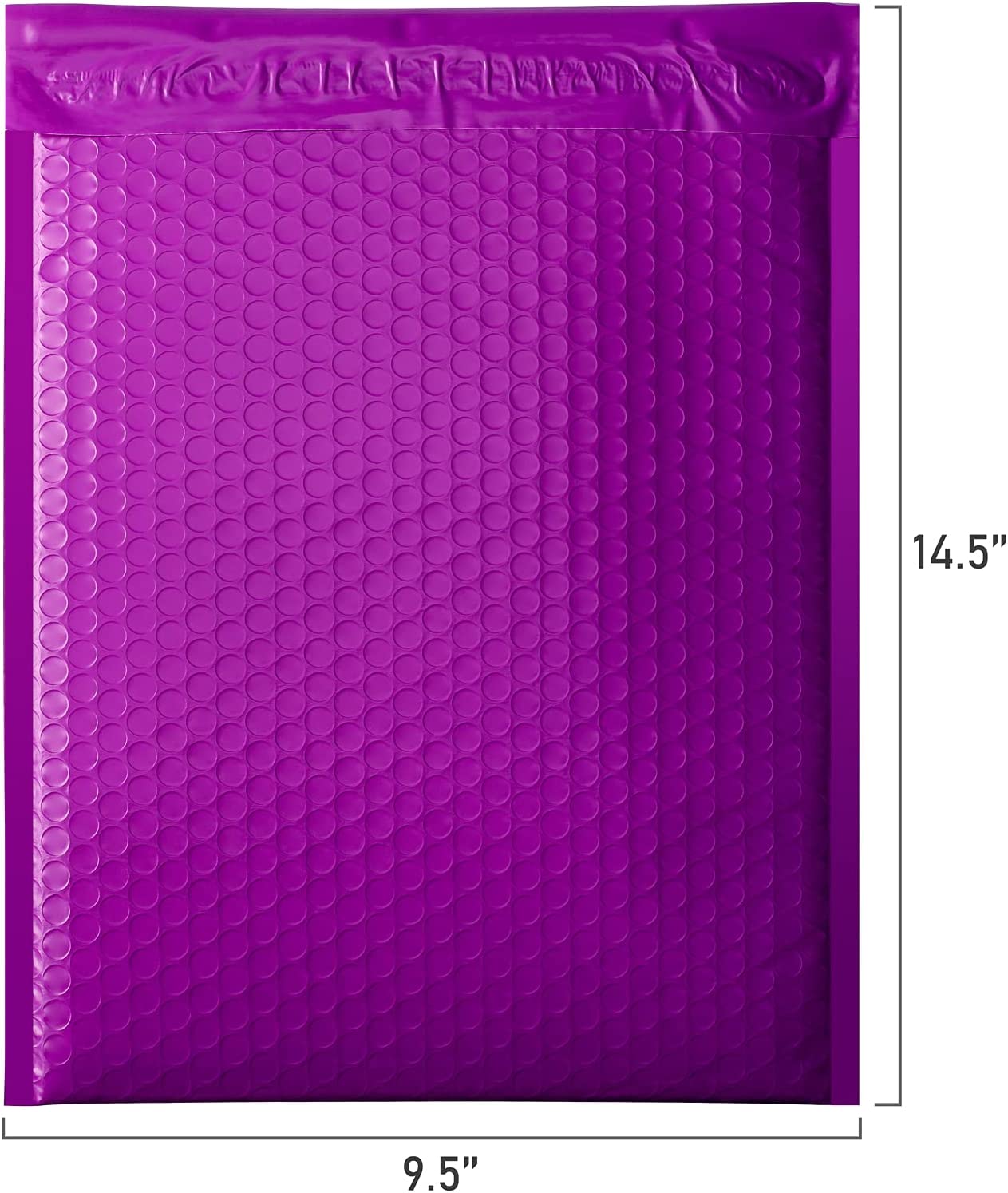 10.5x16 Inch Purple Bubble Mailer Padded Envelope for Shipping, Mailing & Packaging - Waterproof & Tear-Resistant for Ecommerce, Small Business & Online Sellers