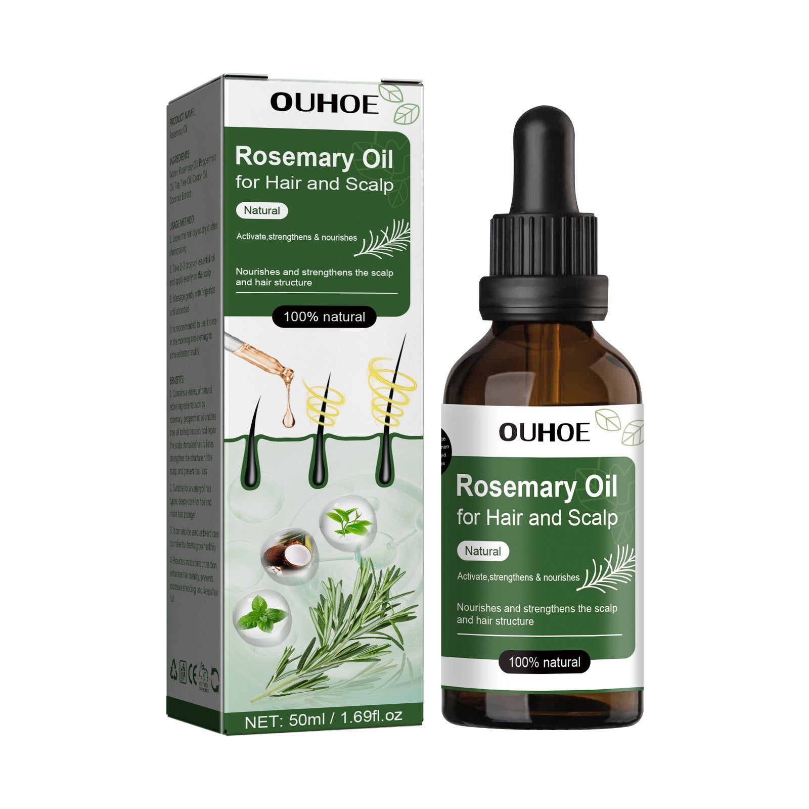 Anti-Hair Fall Nourishing Essential Oil for Hair Growth & Repair - Perfect for Daily Scalp Massage & Damaged Hair Treatment
