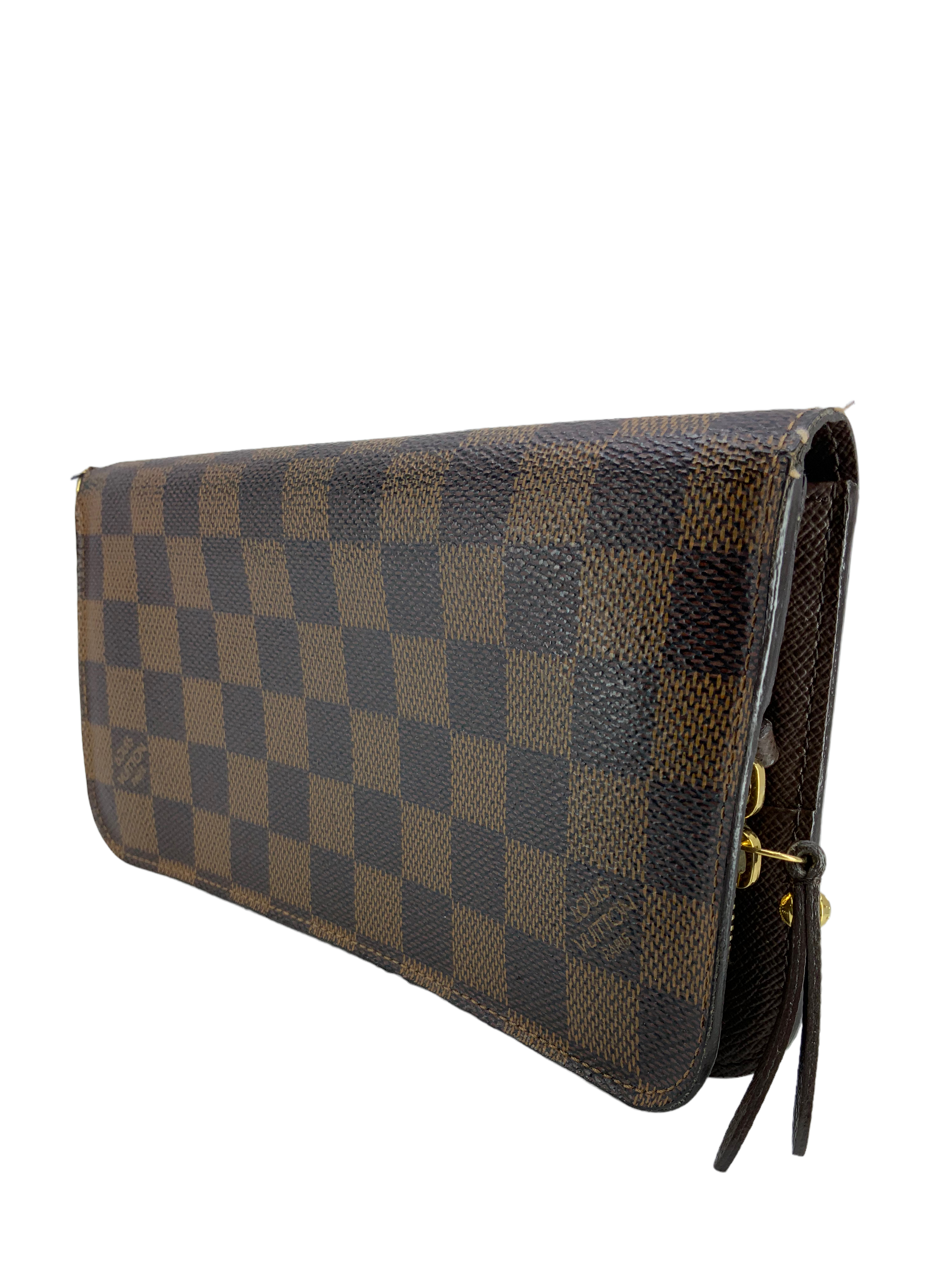 Louis Vuitton Insolite Damier Ebene Wallet Organizer - Luxury Compact Wallet for Women - Perfect for Travel, Business & Everyday Use