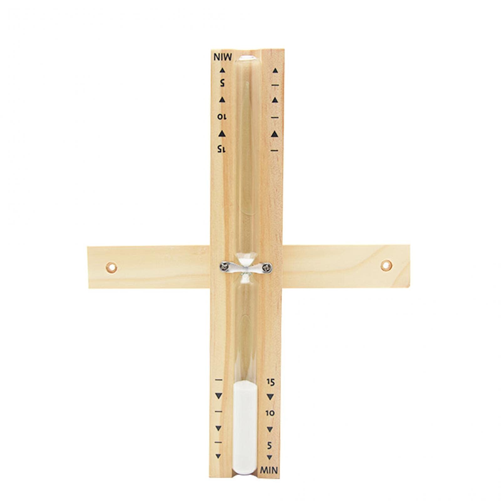 Fiacvrs 15-Minute Sauna Timer - Heat Resistant Wooden Hourglass Sand Timer for Steam Room & Spa, Perfect for Sauna Sessions, Yoga, and Relaxation Therapy