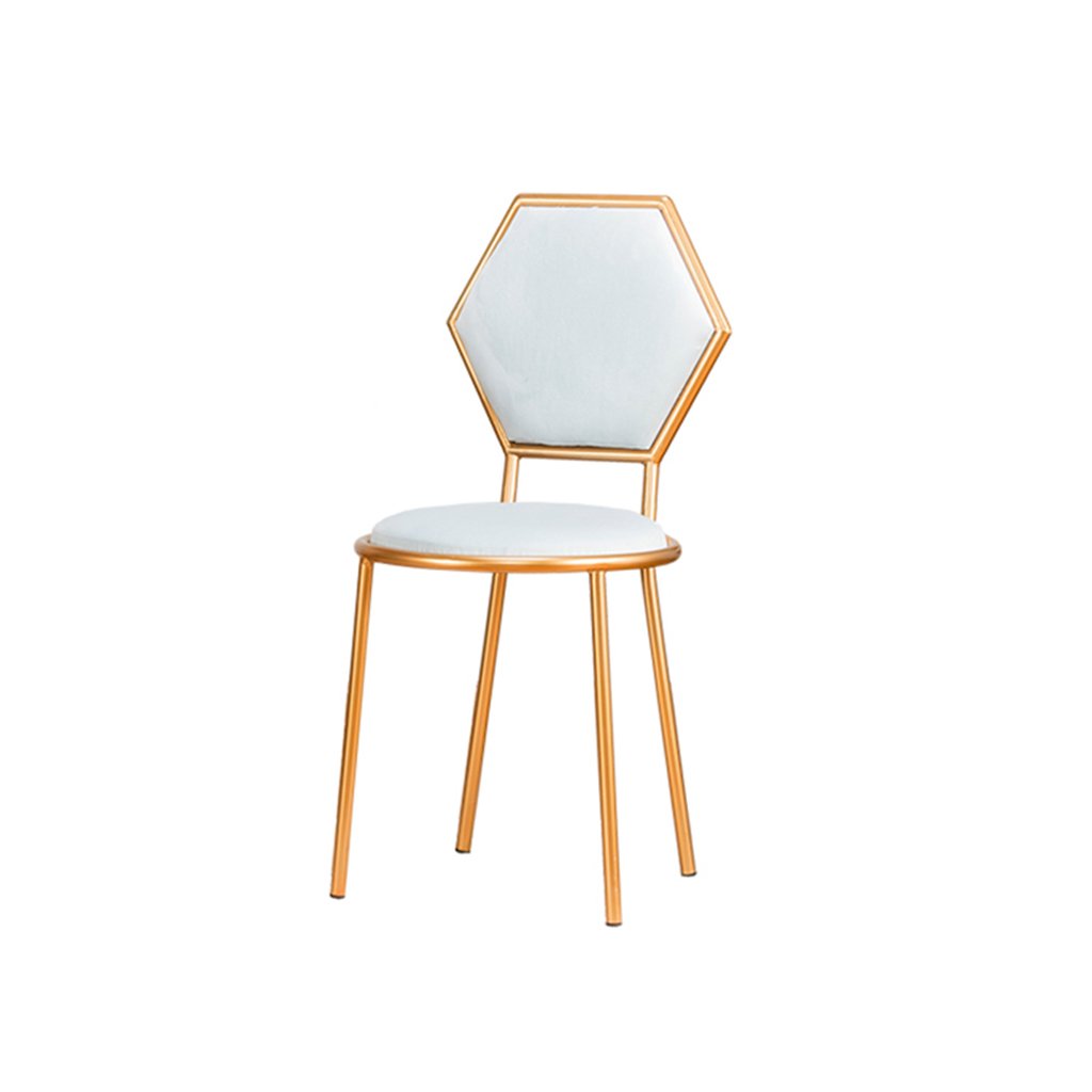 Golden Iron Makeup Vanity Chair - Creative Vintage Style Armchair for Bedroom, Cafe, Restaurant & Bar Stool - Adjustable Height 40-90cm - Home Lounge & Decorative Seating (Perfect for Dressing Tables, Salon Stations & Boho Home Decor)