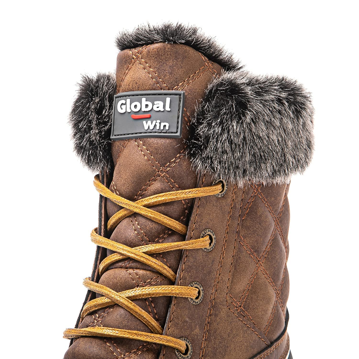 GLOBALWIN Women's Winter Ankle Boots - Waterproof Snow Boots with Warm Fleece Lining for Cold Weather, Outdoor Hiking & Winter Fashion