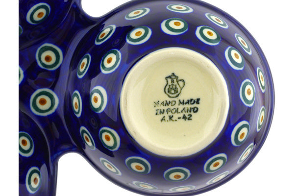 10-Piece Condiment Dish Set with Peacock Leaf Design - Perfect for Serving Sauces, Dips, and Small Snacks at Parties, BBQs, and Family Gatherings