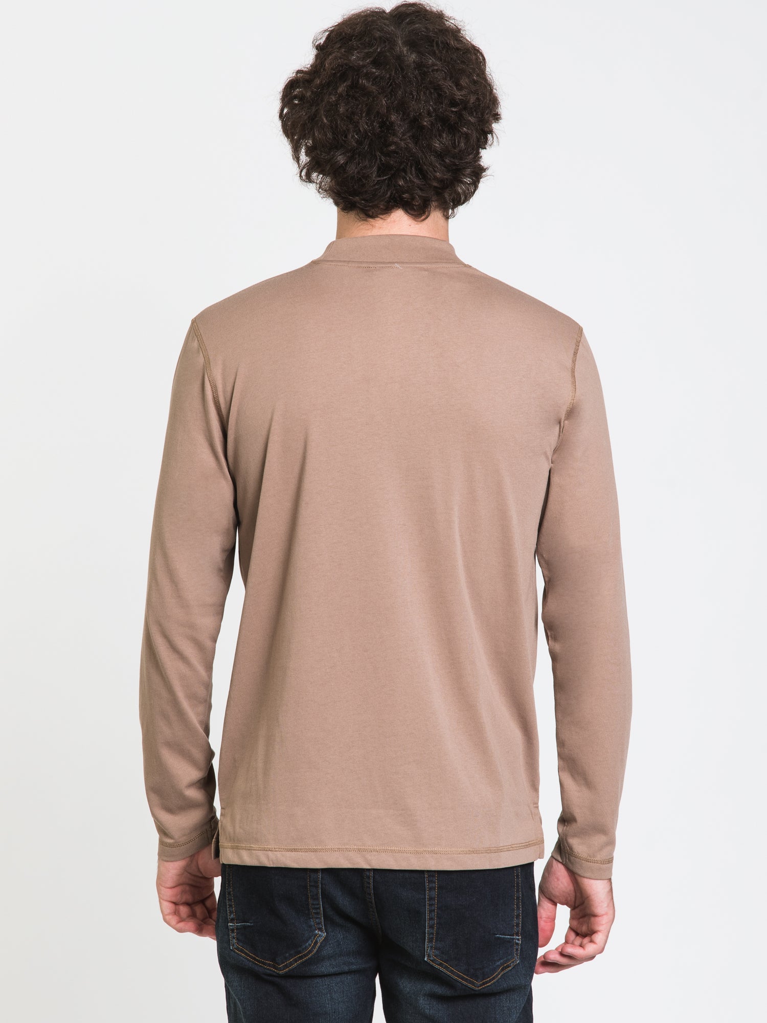Boathouse Long Sleeve Mock Neck T-Shirt for Men & Women - Comfortable Casual Wear for Outdoors, Work & Everyday Use - On Clearance Sale