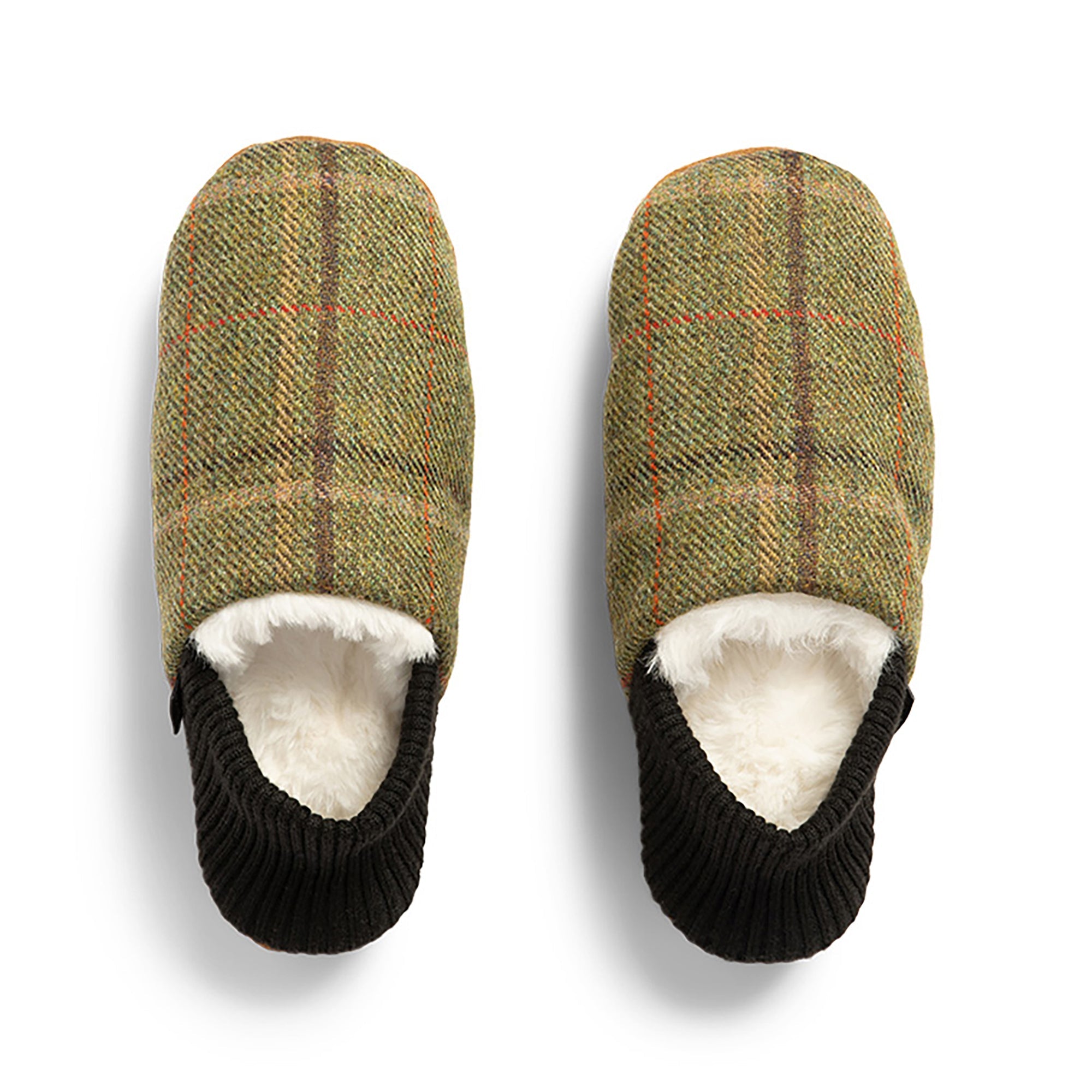 Finn Tweed House Shoes - Warm Fur Lined Indoor Slippers for Men & Women - Cozy Home Comfort for Winter & Relaxation