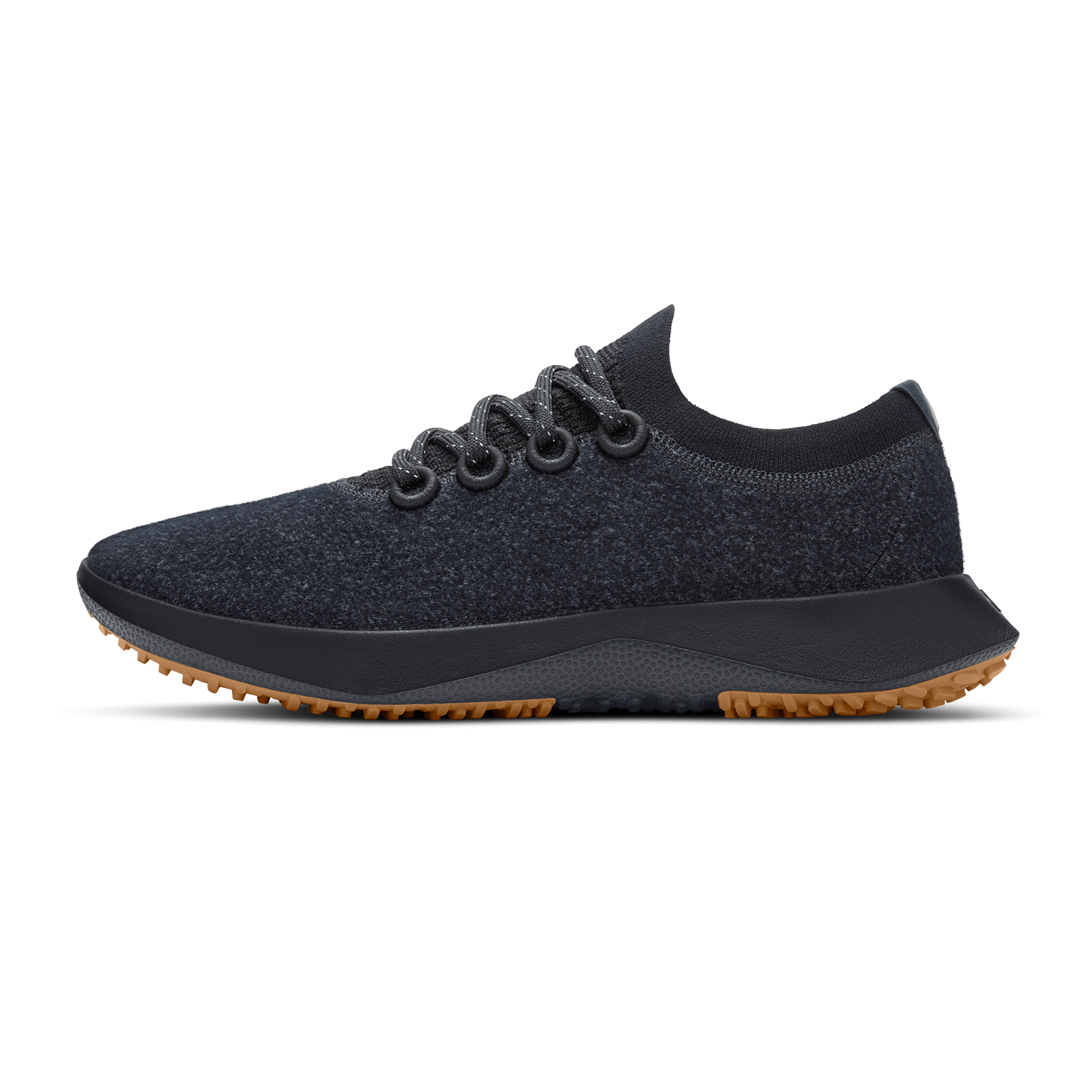 Men's Wool Dasher Mizzle Waterproof Sneakers - Natural Black with Natural Black Sole | All-Weather Running Shoes for Outdoor Activities & Urban Commuting