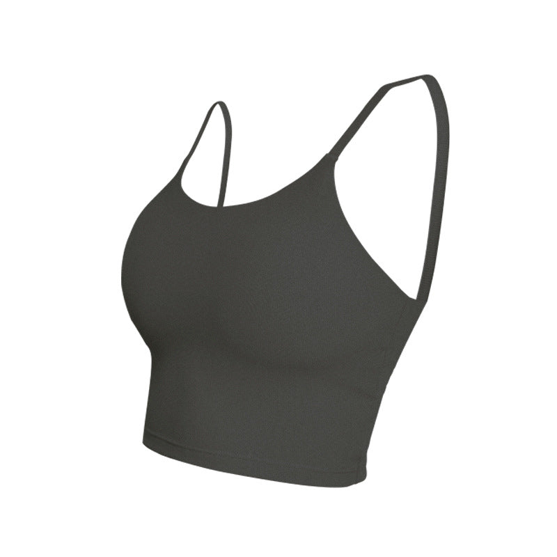 ZASUWA Women's Solid Color Ribbed Bras - Comfortable Wirefree Support for Everyday Wear, Yoga & Lounge