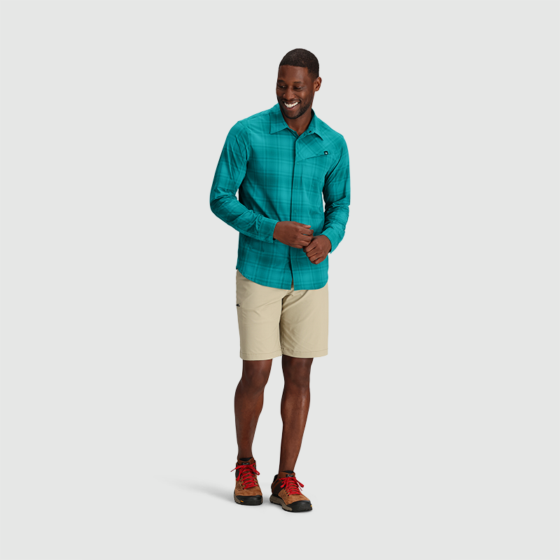 Astroman Men's Long Sleeve Sun Protection Shirt - UPF 50+ UV Blocking Fishing Hiking Outdoor Shirt for Summer Activities