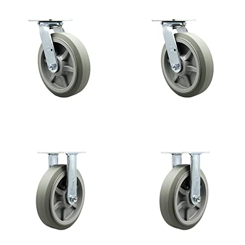 2 Swivel w/2 Bolt On Swivel Locks - 2 Rigid
