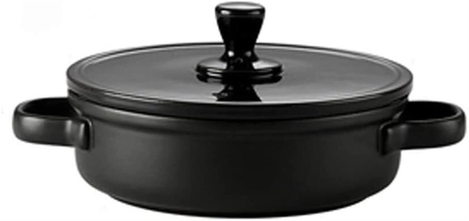Premium Ceramic Slow Cooker Pot - 0.65L Stoneware Casserole Dish for Soup, Stew & Hot Pot | Stovetop & Oven Safe Cookware for Kitchen, Camping & Family Dinners