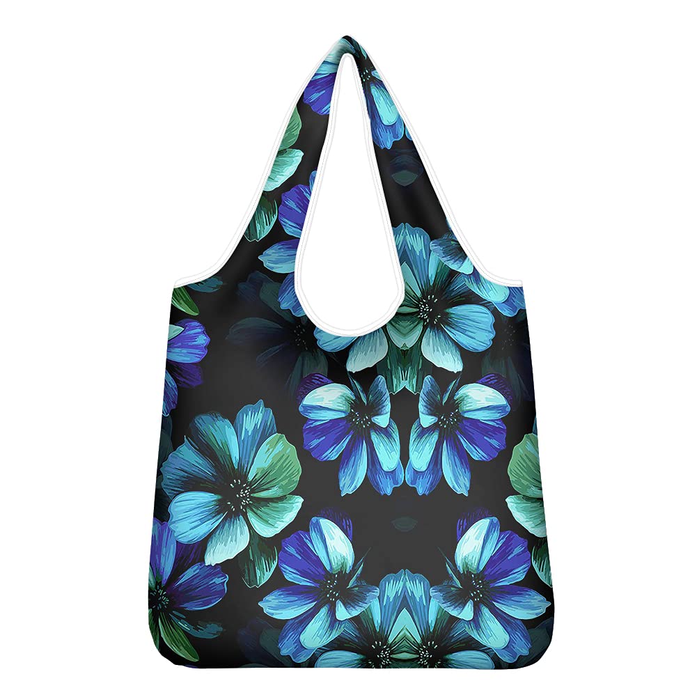 Binienty Reusable Grocery Tote Bags for Women - Foldable Shopping Bags with Shoulder Strap for Groceries, Toys & Daily Essentials | Perfect for Grocery Shopping, Beach Trips & Errands