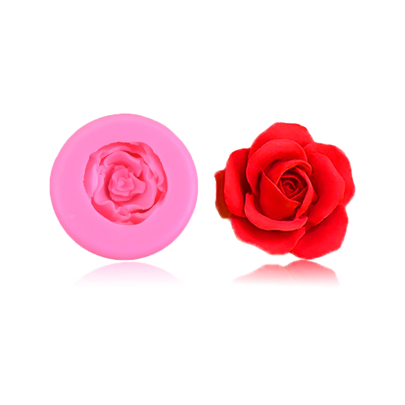 Premium Rose Silicone Mold for Chocolate, Fondant, Resin, Candle & Soap Making - Perfect for DIY Crafts, Baking Decorations, and Handmade Gifts