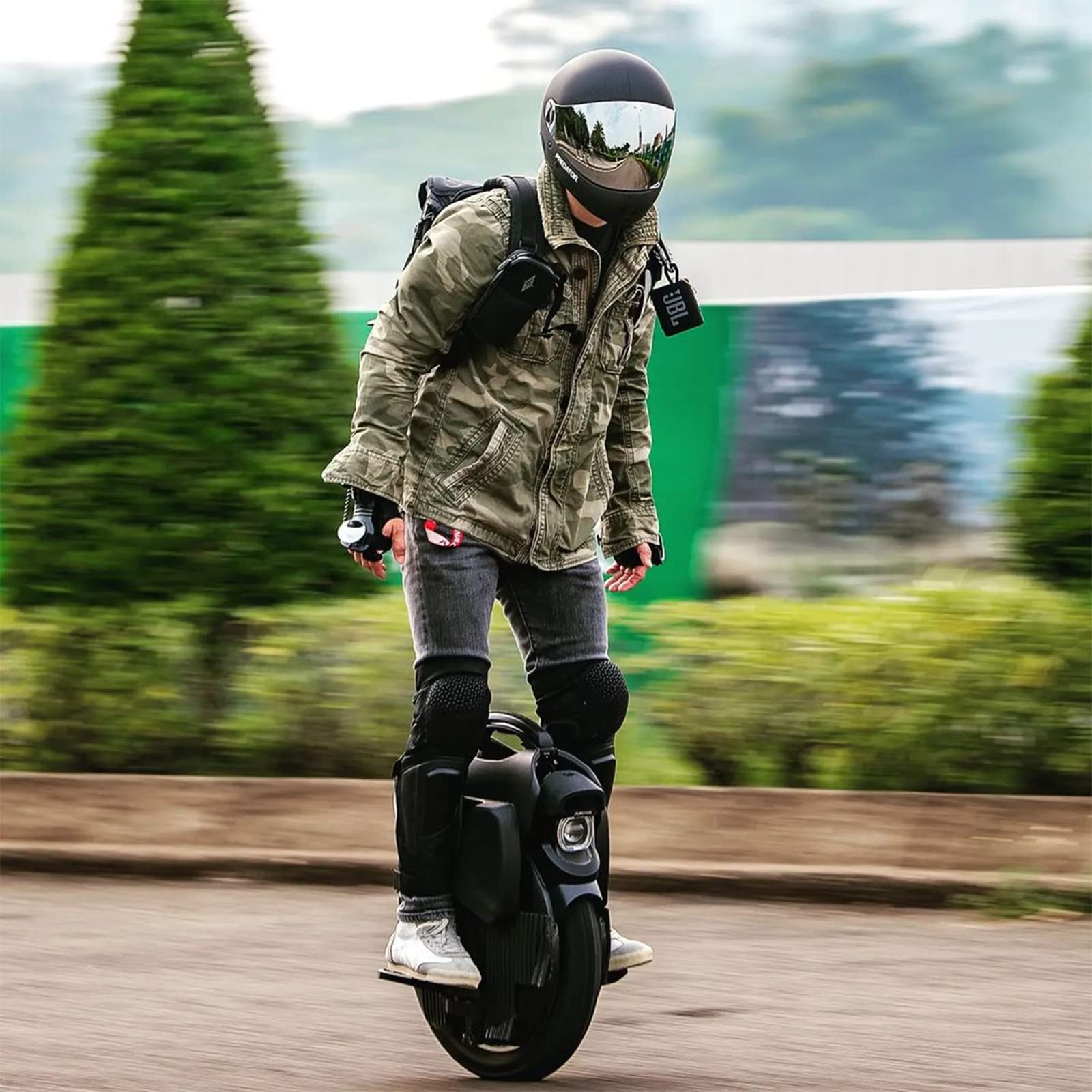 Inmotion V11 Electric Unicycle Seat & Power Pads & Honeycomb Pedals Set - Comfort Upgrade for Commuting, Urban Travel & Outdoor Adventures