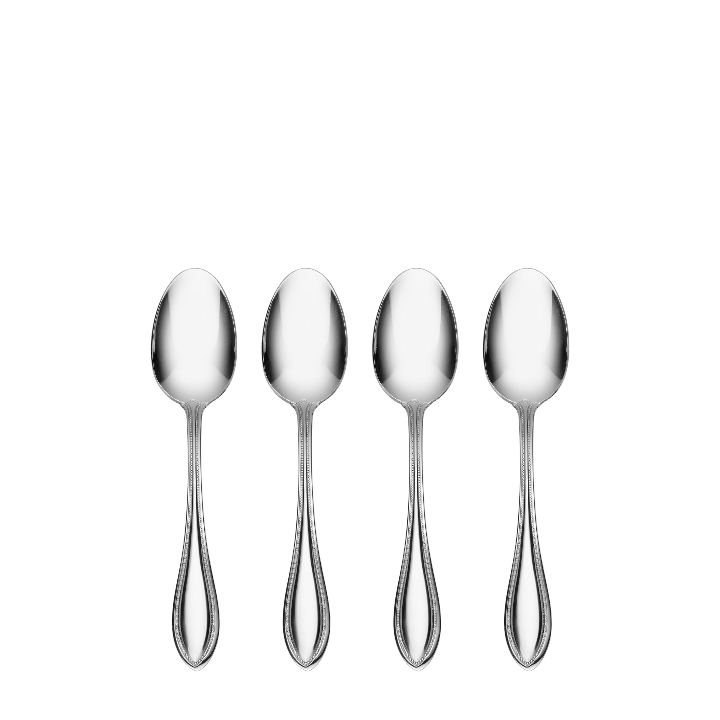 Premium Stainless Steel American Harmony Teaspoon Set of 4 - Elegant Tea & Coffee Measuring Spoons for Baking, Cooking & Kitchen Use