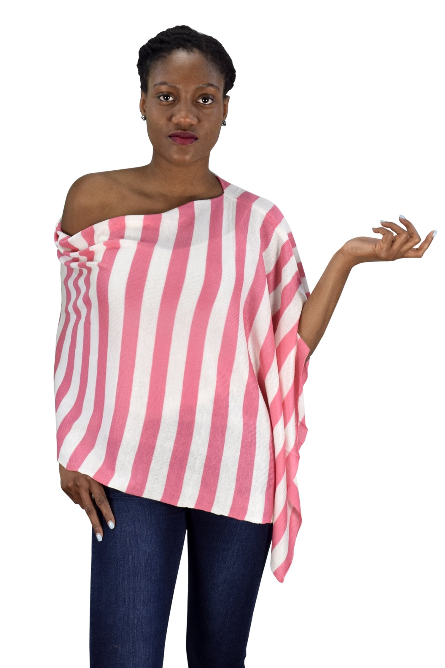 Women's Lightweight Summer Poncho Cardigan - Soft Beach Cover Up for Women, Breezy Loose Knit Shawl Wrap for Vacation, Poolside, Yoga & Outdoor Activities
