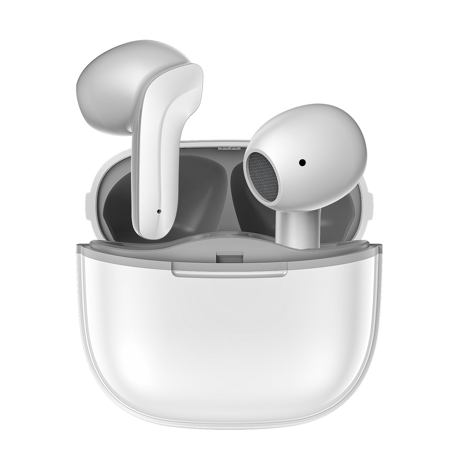 Wireless Earbuds Bluetooth 5.0 with Noise Cancelling Mic, IPX6 Waterproof In-Ear Headphones, Touch Control & 30H Playtime Charging Case, Hi-Fi Stereo Bass - Perfect for Gym, Running, Travel & Work Calls