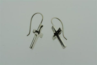 Elegant Cross Hook Earrings for Women - Gold & Silver Dangle Earrings - Perfect for Church, Weddings & Everyday Wear