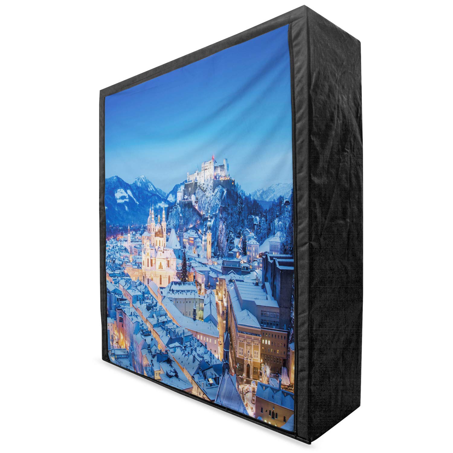 Ambesonne Winter Portable Fabric Wardrobe - 59