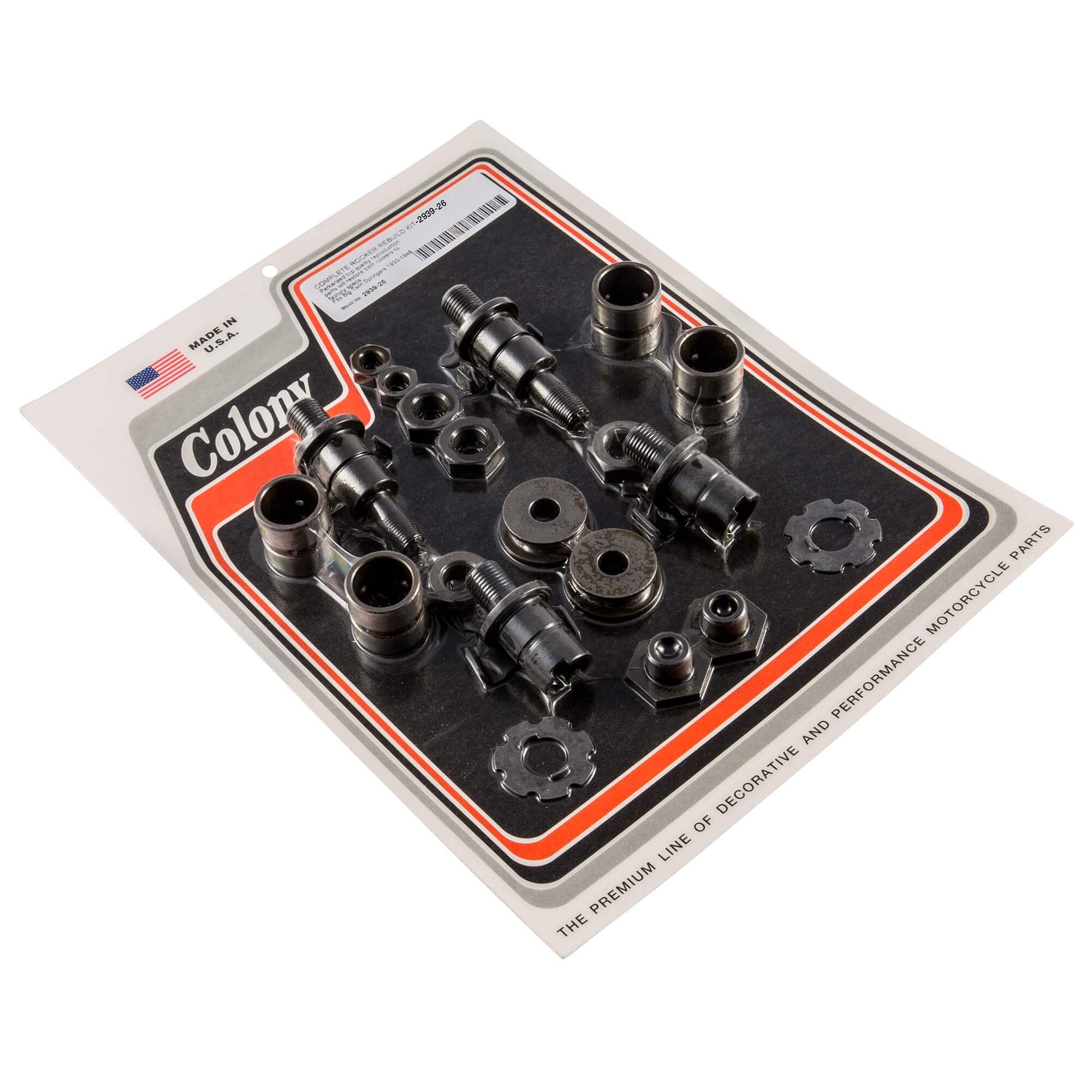 Complete Springer Rocker Rebuild Kit for 1931-1948 Harley Davidson Big Twin - 26-Piece Parkerized Set for Smooth Ride & Vintage Restoration | Motorcycle Suspension Upgrade & Classic Bike Maintenance