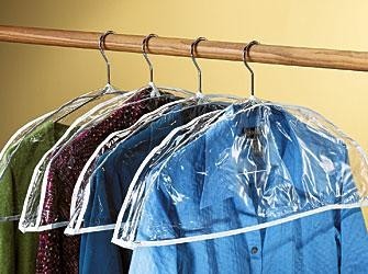 Clear Poly Shoulder Covers - Waterproof Protective Sleeves for Garments & Uniforms | Ideal for Dry Cleaning, Retail Storage & Travel Packing