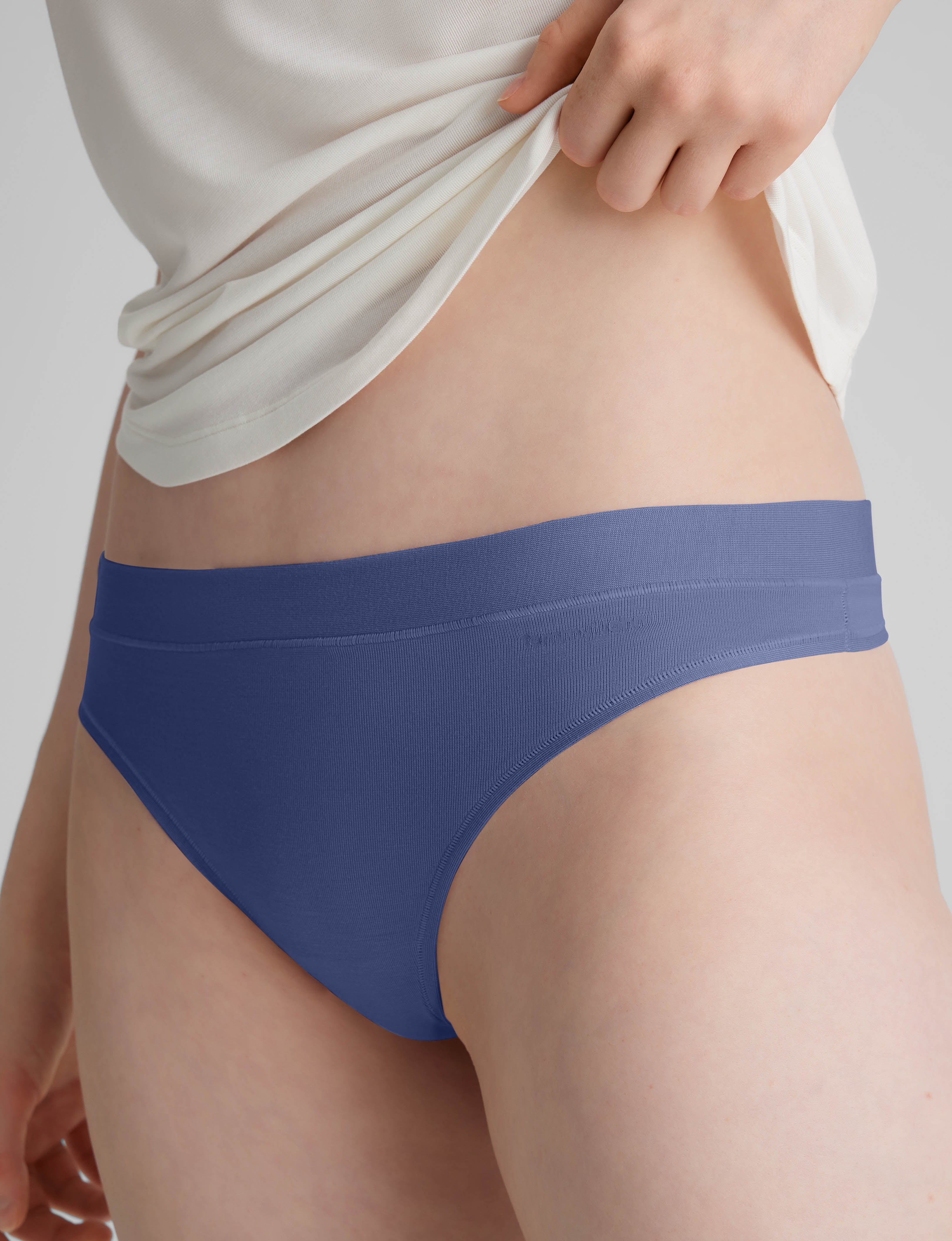 Seamless Women's Second Skin Thong - Ultra Soft Invisible Underwear for Everyday Comfort | Perfect for Yoga, Workout & Tight Clothing