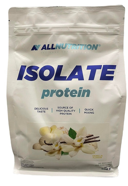 AllNutrition Whey Protein Isolate Powder - Vanilla Flavor, 908g (2 lbs) for Muscle Recovery & Post-Workout Shakes | Gym, Fitness & Bodybuilding Supplement