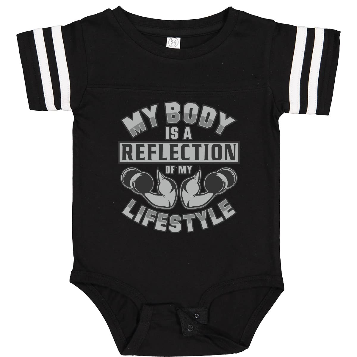 Inktastic Workout Fitness Exercise Baby Bodysuit - Soft Cotton Infant Onesie for Gym, Yoga & Active Lifestyle