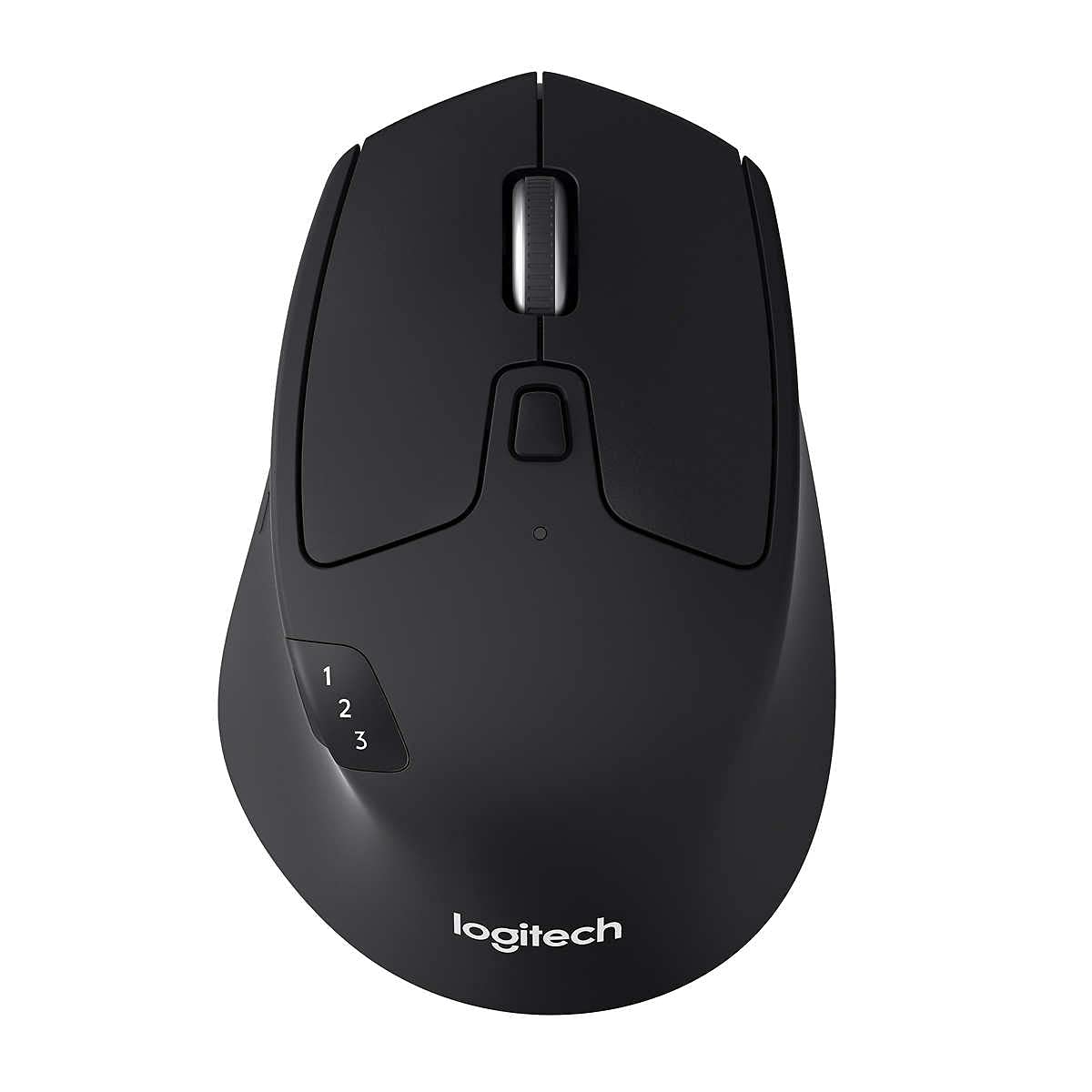Logitech M720 Triathlon Multi-Device Wireless Mouse - Black | Bluetooth & USB Connectivity for PC, Mac, Laptop | Ergonomic Design for Office Work, Gaming & Home Use