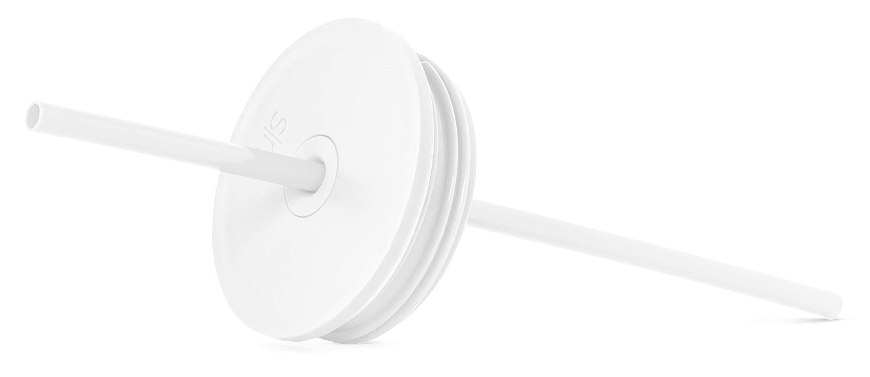 Simple Modern Tumbler Lid with Straw - Reusable Replacement Lid Fits Simple Modern S/M Size Stainless Steel Mugs | Compatible with Classic, Journey & Scout Travel Coffee Cups | Winter White | Perfect for Office, Gym & Outdoor Activities