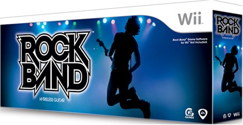 Renewed Wii Rock Band Wireless Guitar Controller - Compatible with Wii Rock Band Games | Perfect for Gaming Parties & Music Lovers