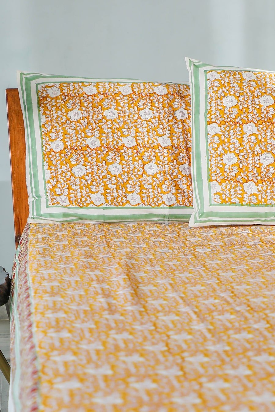 Jungle Tales Handblock Printed Cotton Bedsheet | 100% Cotton King Size Bed Sheet Set | Eco-Friendly & Breathable for Bedroom Decor | Perfect for Home, Hotel, and Guest Room Use