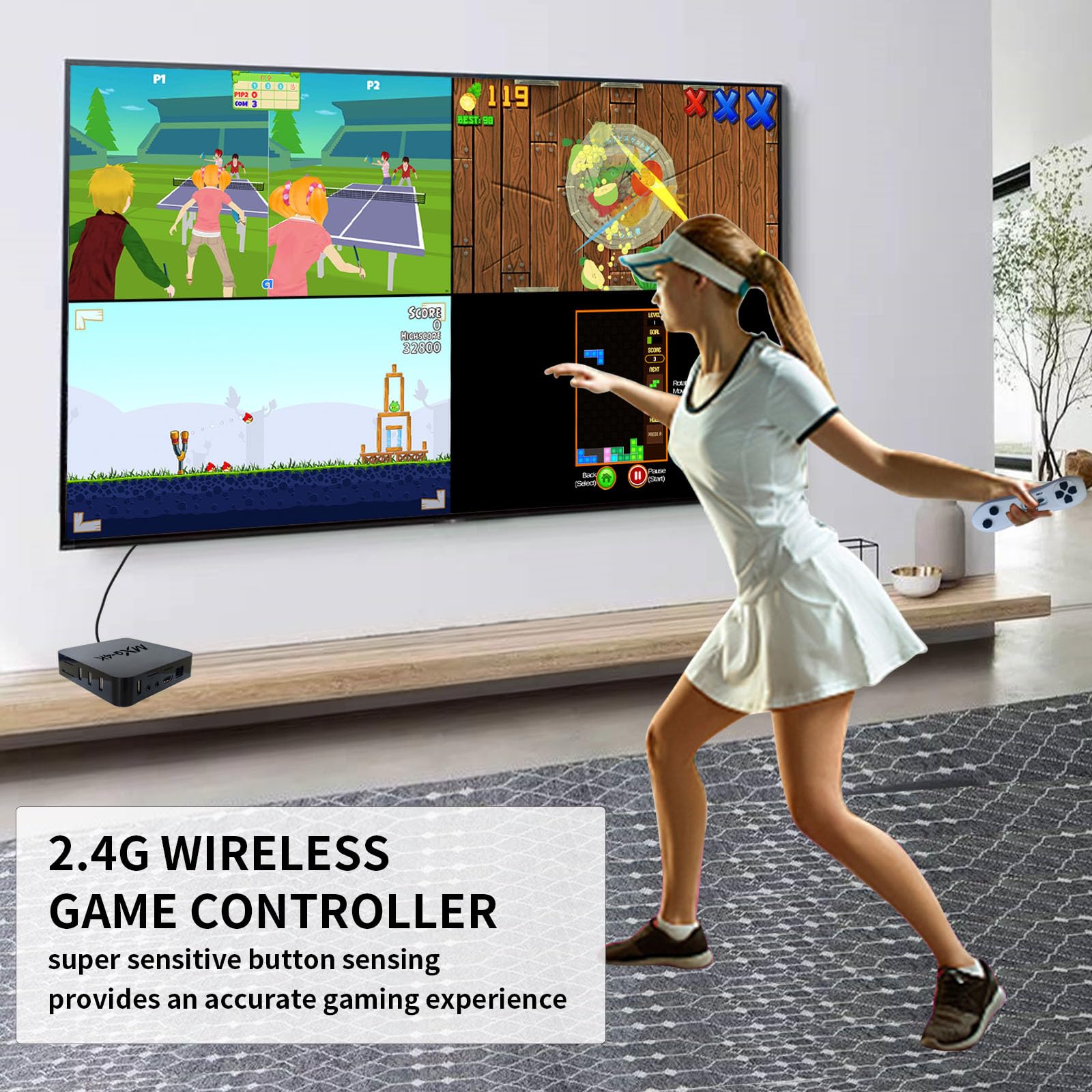 Wireless Dance Mat for Kids & Adults - Double Player TV Dance Pad Game, Interactive Exercise Mat for Family Fun - Perfect Gift for Boys & Girls (Red) - Ideal for Home Fitness, Parties & Indoor Entertainment