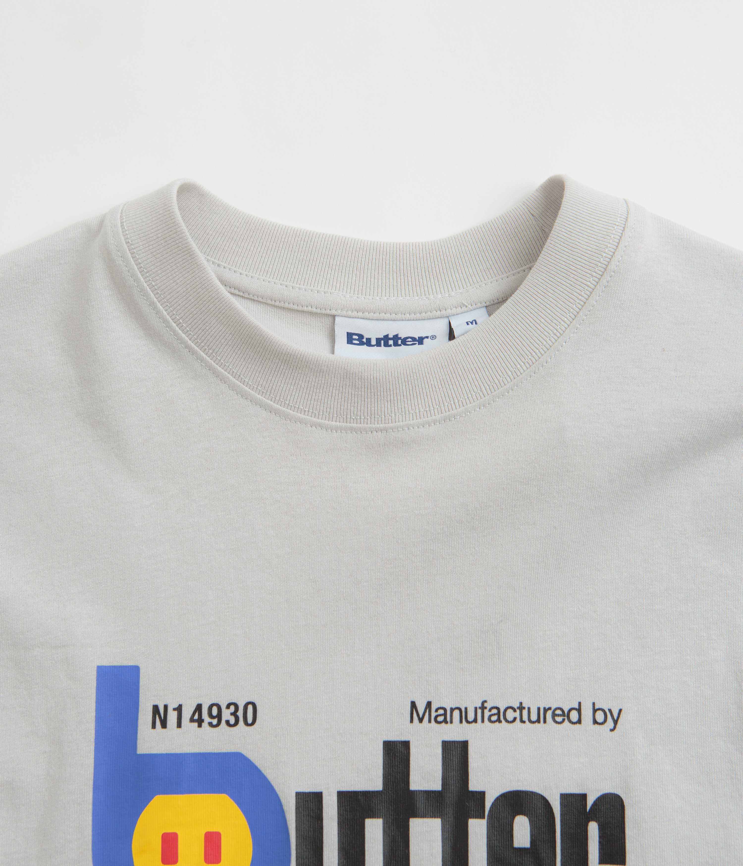Butter Goods Electronics Graphic T-Shirt - Cement Grey Cotton Tee for Men & Women - Perfect for Casual Wear, Street Style & Tech Enthusiasts