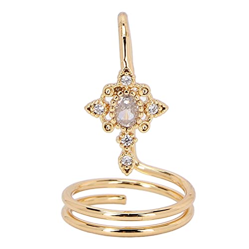 ANGGREK Adjustable Nail Shaped Rings - Fashionable Finger Nail Jewelry for Women & Girls | Manicure Ring & Nail Art Accessory | Perfect for Parties, Gifts & Everyday Wear (3057g)